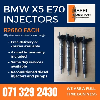 Bmw X5 E70 Injectors For Sale With Warranty Included