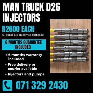 Man Truck D26 Injectors For Sale With Warranty Included