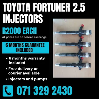 Toyota Fortuner 2.5 Injectors For Sale With Warranty Included