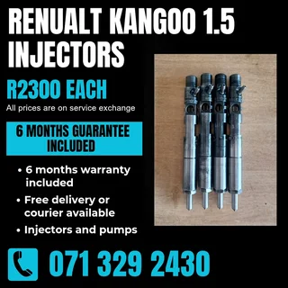 Renualt Kangoo 1.5 Injectors For Sale With Warranty Included