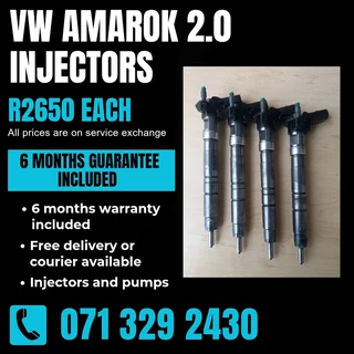 Vw Amarok 2.0 Injectors For Sale With Warranty Included