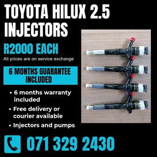 Toyota Hilux 2.5 Injectors For Sale With Warranty Included