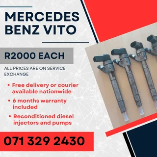 Mercedes Benz Vito Injectors For Sale With Warranty Included