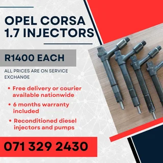 Opel Corsa 1.7 Injectors For Sale With Warranty
