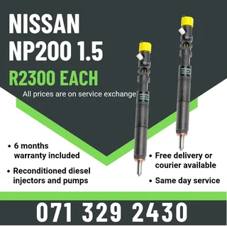 Nissan Np200 1.5 Injectors For Sale With Warranty Included