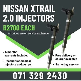 Nissan Xtrail 2.0 Injectors For Sale With Warranty Included