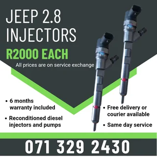 Jeep 2.8 Injectors For Sale With Warranty Included