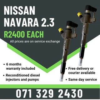 Nissan Navara 2.3 Injectors For Sale With Warranty Included