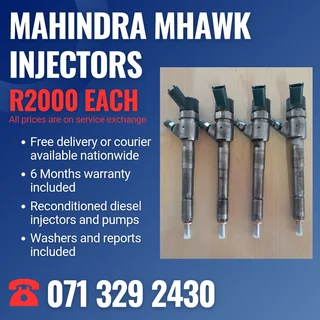 Mahindra Mhawk Injectors For Sale With Warranty Included In