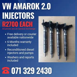 Vw Amarok 2.0 Injectors For Sale With Warranty Included In
