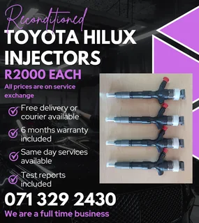 Toyota Hilux 3.0 Injectors For Sale With Warranty Included