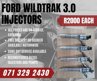 Ford Wildtrak 3.0 Injectors With Warranty Included In