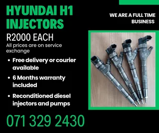 Hyundai H1 Injectors For Sale With Warranty Included