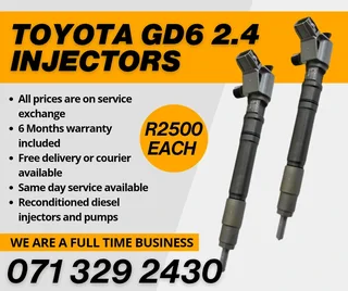 Toyota Gd6 2.4 Injectors For Sale With Warranty