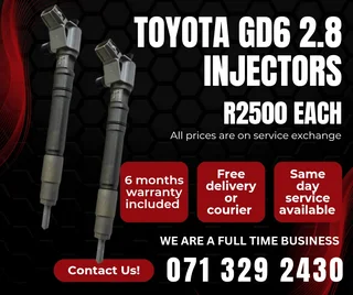 Toyota Gd6 2.8 Injectors For Sale With Warranty Included