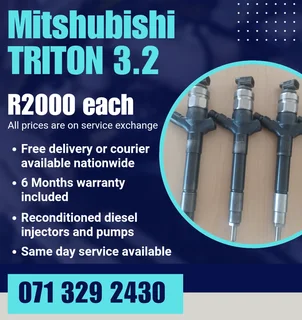 Mitshubishi Triton 3.2 Injectors For Sale With Warranty