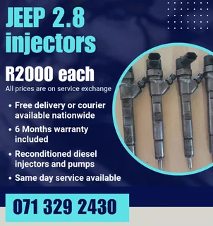 Jeep 2.8 Injectors For Sale With Warranty Included