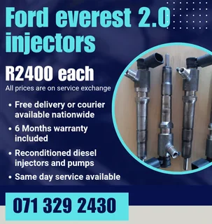 Ford Everest 2.0 Injectors For Sale With Warranty