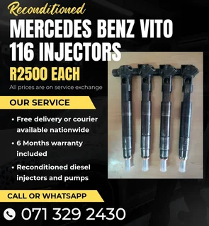Mercedes Benz Vito 116 Injectors For Sale With Warranty