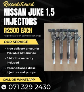 Nissan Juke 1.5 Injectors For Sale With Warranty