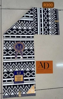 African Real Wax Block Print 6 Yards, 5.48 Meters