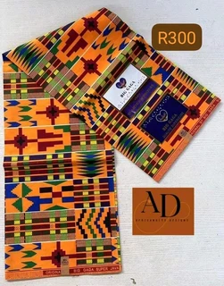 African Real Wax Block Print 6 Yards, 5.48 Meters