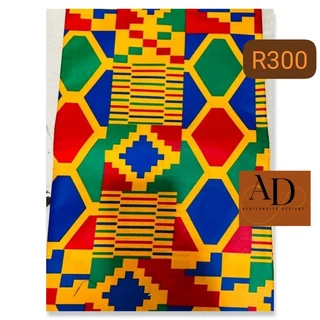 African Real Wax Block Print 6 Yards, 5.48 Meters