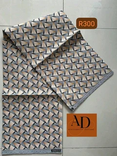 African Real Wax Block Print 6 Yards, 5.48 Meters