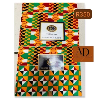 African Real Wax Block Prink Fabric 6 yards , 5.48 Meters