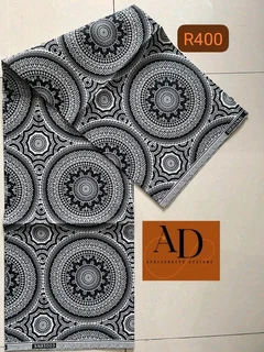 African Real Wax Block Prink Fabric