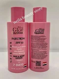 Mega glow Egyptian skin brightening SPF50 body milk