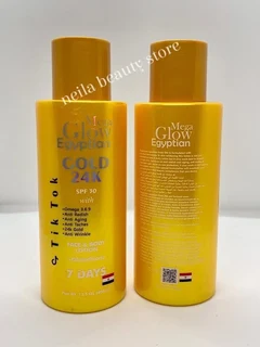 Mega glow Egyptian 24k gold lightening body milk