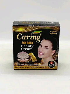 Caring 24K Gold beauty cream with natural ingredients