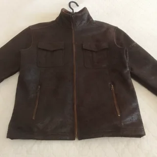 Mens Faux Leather Jacket