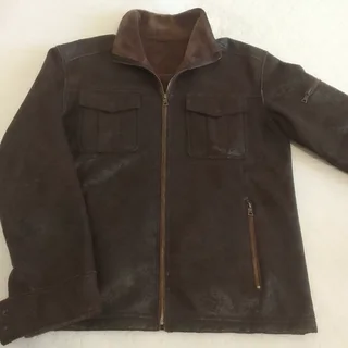 MENS FAUX LEATHER JACKET