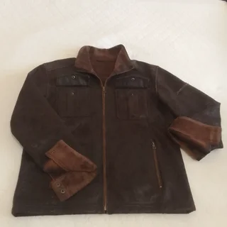 MENS FAUX LEATHER JACKET