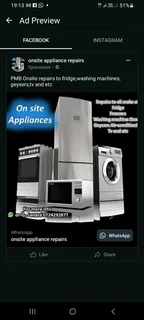 Onsite appliances repairs