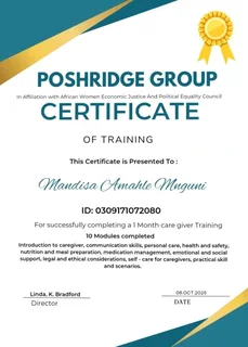 Looking for a caregiver job