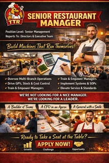 (TTR) is Hiring: Senior Restaurant Manager