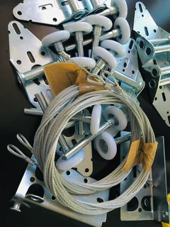 Wheels, Tension Cables, Silver Hinges