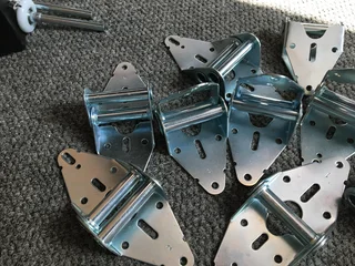 Silver steel hinges