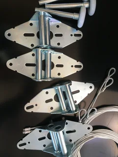 Garage door hinges