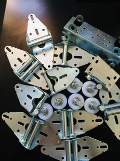 Silver steel hinges, sectional wheels