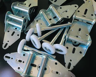 Sectional wheels and silver steel hinges