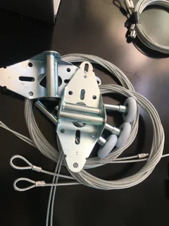 Garage door cables, brackets
