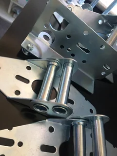 Silver steel brackets