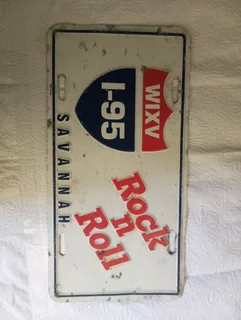 Savannah Georgia number plate