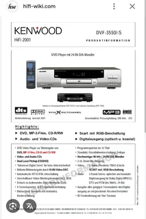 Kenwood (Vintage) CD DVD player for Sale! (Perfect Working Order)