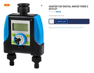 Hunter digital water timer 2 outlets