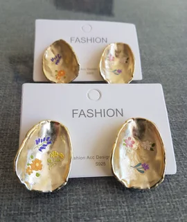 Stylish Gold-Tone Earrings